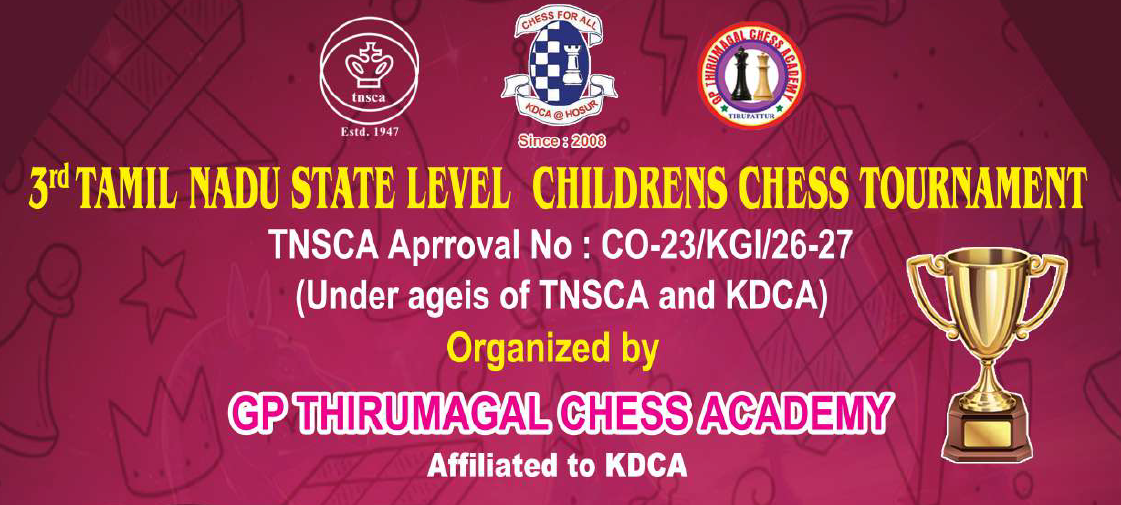 3rd TN STATE LEVEL CHILDREN CHESS TORUNAMENT