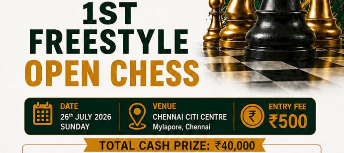 1ST FREESTYLE OPEN CHESS TOURNAMENT BY TNFSCF